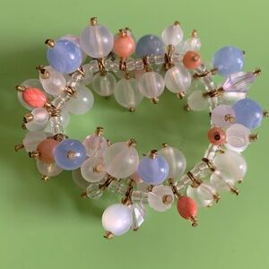 Chico’s Vintage Chunky Beaded Stretch Bracelet